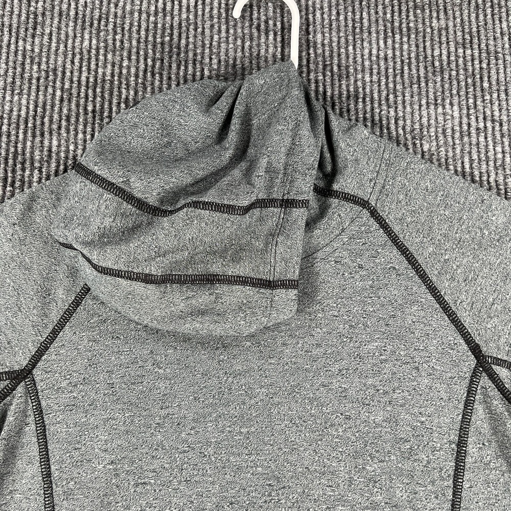 Under Armour Shirt Womens XS Extra Small Gray Long Sleeve Hooded Loose Fit Heat